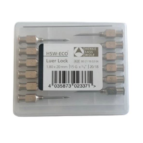 HENKE - ENJEKTÖR İĞNE UCU ÇELİK 15G X 3/4" 1 PAKET (12 ADET) ürün görseli 1