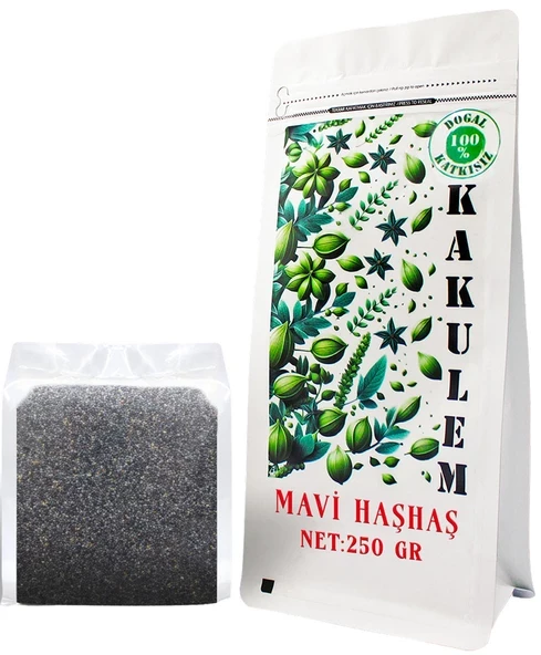 KAKULEM SERTİFİKALI Afyon Yöresine Ait Mavi Haşhaş 250 GR ürün görseli 1