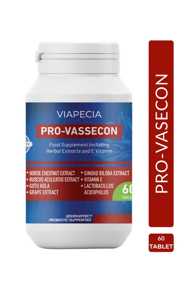 VİAPECİA Vıapecıa Pro-vassecon Dolaşım Sistemi, Kılcal Damar, Ağrısı 60 Tablet ürün görseli 1