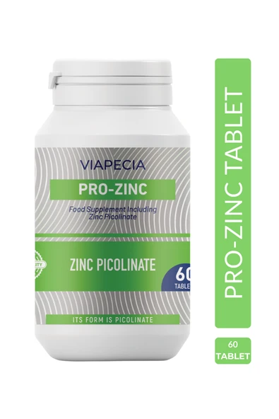 VİAPECİA Vıapecıa Pro-zınc Bağışıklık, 400 Enzimin Sağlıklı Çalışması, Protein Saç Ve Tırnak Sağlığı 120 Adet ürün görseli 1