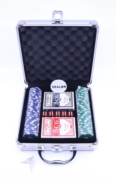 Metal Çantalı 100 Chipli Poker Oyun Seti ürün görseli 1