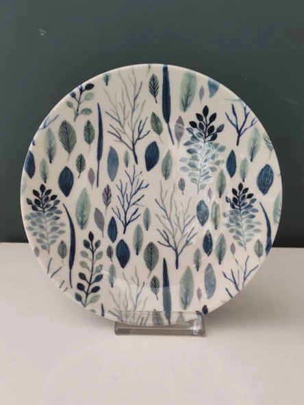 GALERİ KRİSTAL VERONA 19 CM PASTA TABAĞI DENİZ FORM ürün görseli 1