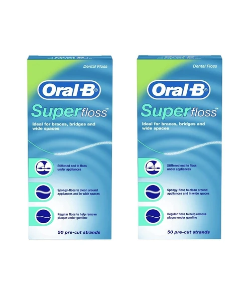 Oral-B Super Floss 50'li 2 Adet Diş İpi ürün görseli 1