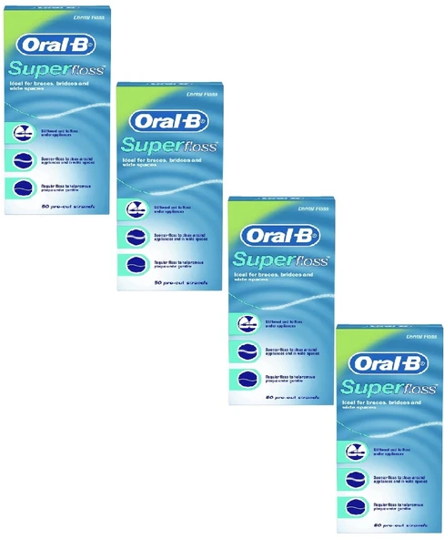 Oral-B Super Floss 50'li 4 Adet Diş İpi ürün görseli 1