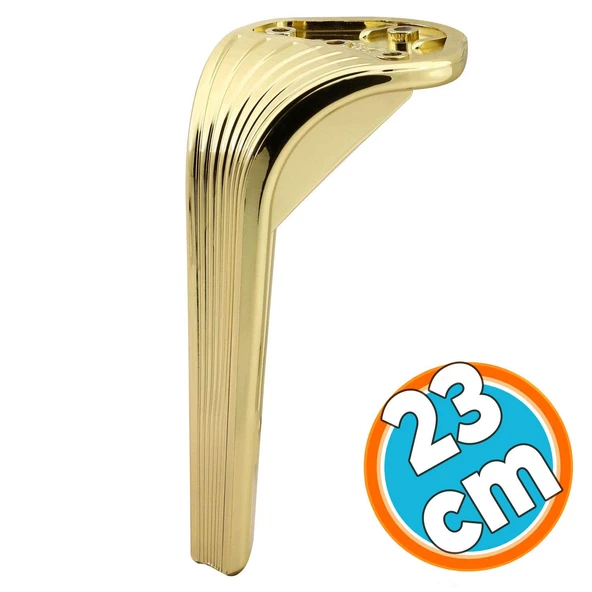 Mobilya Yükseltici Kanepe Sehpa TV Ünitesi Koltuk Ayağı 23 cm Gold Altın Baza Ayak ürün görseli 1