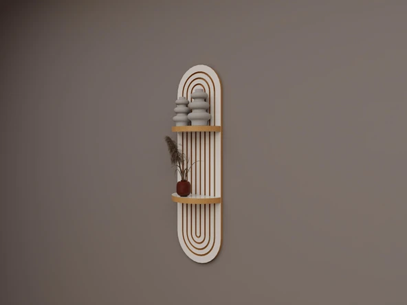 Rafino Dekoratif Raf / Beyaz - Resim 3