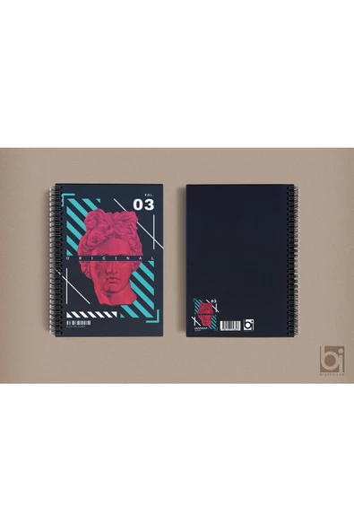 Orijinal Sanat A5 Çizgisiz Spiralli Defter Bigelio ürün görseli 1