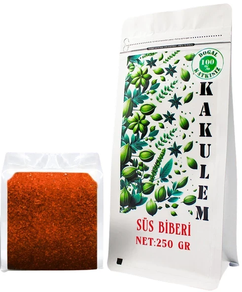 KAKULEM SERTİFİKALI Güneşte Kurutulmuş Çok Acı Süs Biber Pul Biber 250 GR ürün görseli 1