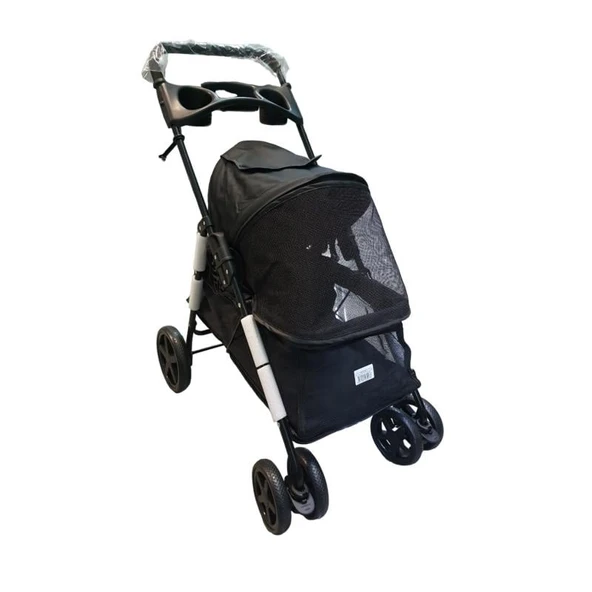 Tommy Evcil Hayvan Arabası 85x46x*91,5cm Siyah Max 15 Kg ürün görseli 1