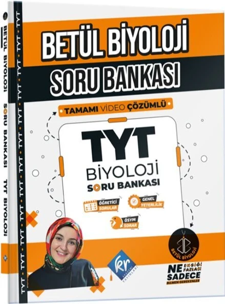 KR Akademi Betül Biyoloji TYT Biyoloji Soru Bankası ürün görseli 1