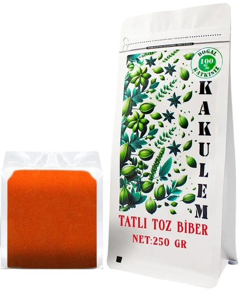 KAKULEM SERTİFİKALI Güneşte Kurutulmuş Tatlı Toz Biber 250 GR ürün görseli 1