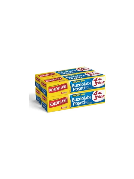 Koroplast 4 al 3 öde Küçük Boy Buzdolabı Poşeti 20x30 cm ürün görseli 1