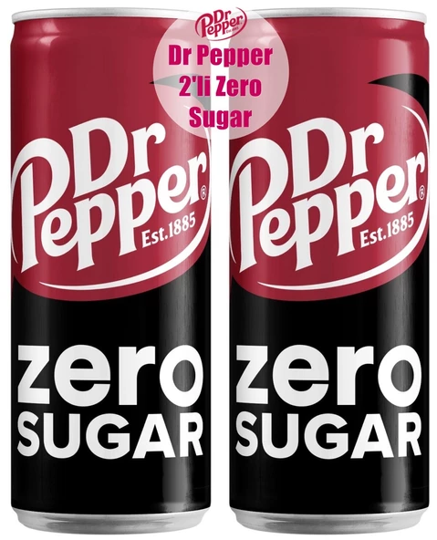 Dr Pepper Zero Sugar 330ml 2'li Paket ürün görseli 1
