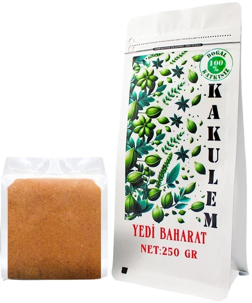 KAKULEM SERTİFİKALI Sosluk Yemeklik Mangallık Özel Karışım 7 Baharat 250 GR ürün görseli 1