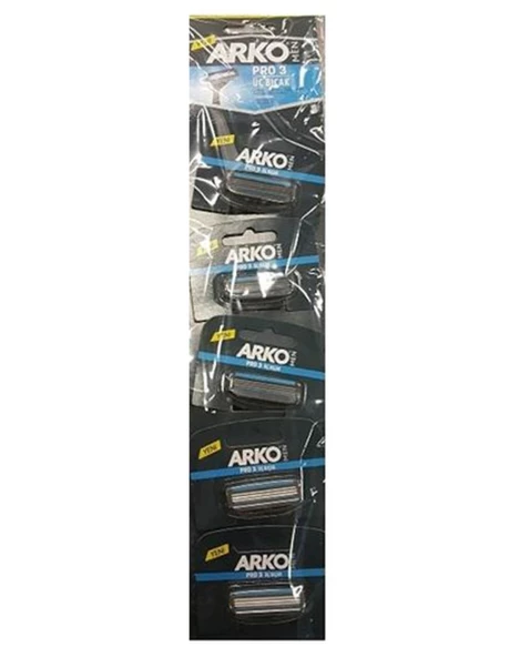 Arko Men Pro 3 Traş Bıçağı 3 Bıçak 5 li Kartela ürün görseli 1