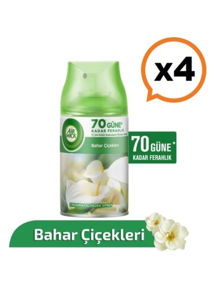 Air Wick Air Wick Oda Kokusu Makine Yedek Sprey Bahar Çiçekleri 250 ml X4 Adet ürün görseli 1