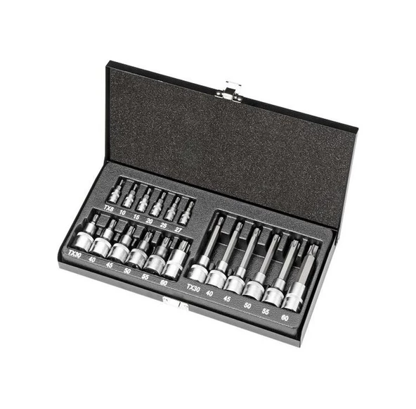 RETTA  Rlt1901 1/2 Torx Bıts Lokma Takımı 19 Parça ürün görseli 1