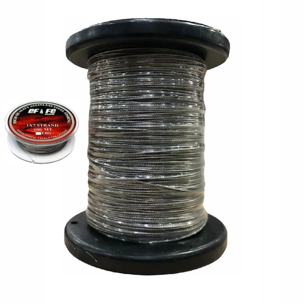 Effe Çelik Tel 100 Metre 20lbs  9.2kg ürün görseli 1