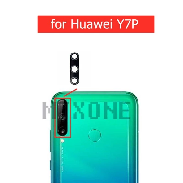 Huawei Y7P 2020 Arka Kamera Camı (Çıtasız Sadece Cam) ürün görseli 1