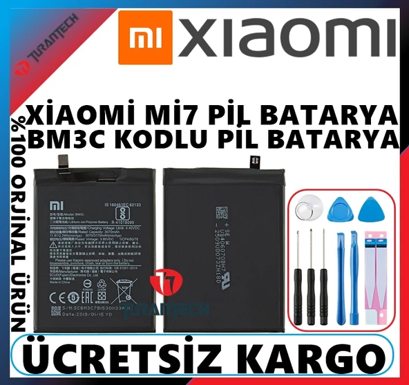 Xiaomi Mi 7 Batarya Pil Bm3C ürün görseli 1