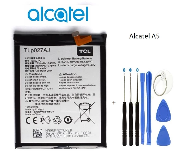 Alcatel A5 Ot 6058D-A5 5085D Batarya Pil ve Tamir Seti Tlp027A1-A ürün görseli 1