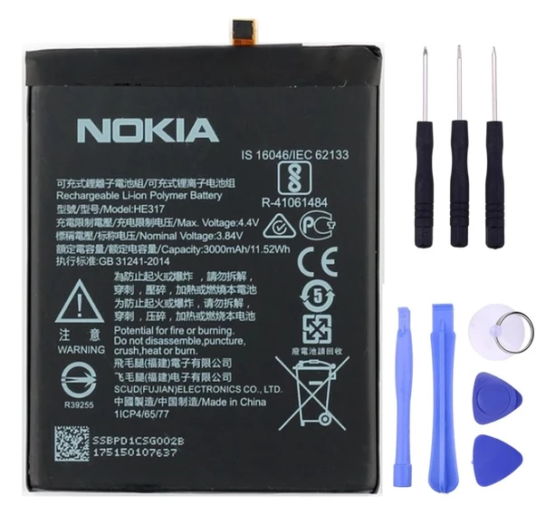 Nokia 6 Pil Batarya ve Tamir Seti He317 ürün görseli 1