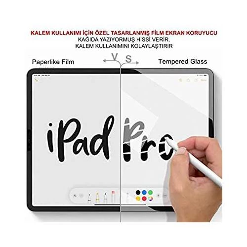 Apple İpad 6. Nesil A1893 Ekran Koruyucu Paperlike Kırılmaz Cam ürün görseli 1