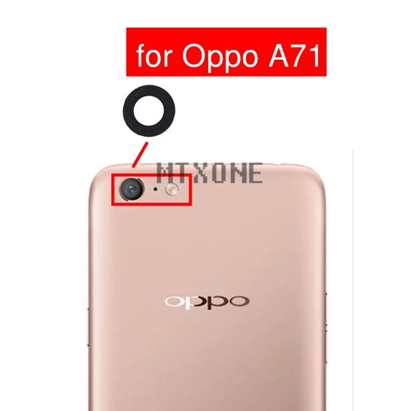Oppo A71 Arka Kamera Camı Lensi (Çıtasız Sadece Cam) ürün görseli 1
