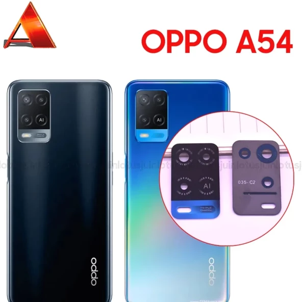 Oppo A54 5G Arka Kamera Camı Lensi (Çıtasız Sadece Cam) ürün görseli 1