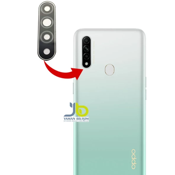 Oppo A31 Arka Kamera Camı Lensi (Çıtasız Sadece Cam) ürün görseli 1