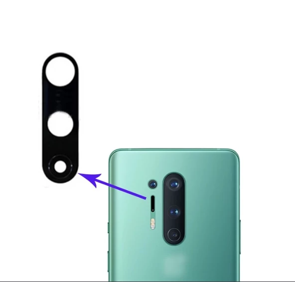 Oneplus 8 Pro Arka Kamera Camı Lensi (Çıtasız Sadece Cam) ürün görseli 1