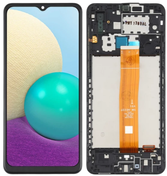 TE Samsung A02 A022F Uyumlu Çıtalı Servis Lcd Ekran Dokunmatik ürün görseli 1