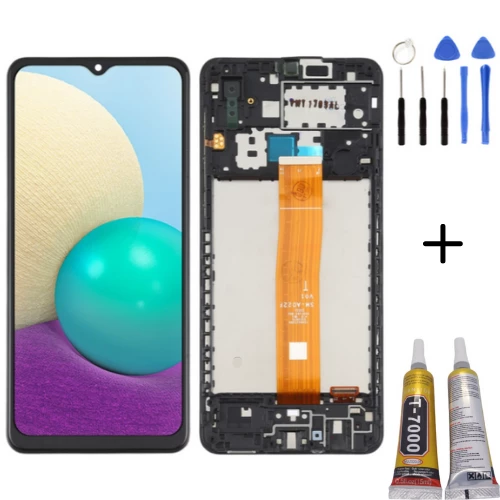 TE Samsung A02 A022F Uyumlu Oled Çıtalı Lcd Ekran + Montaj Kiti ürün görseli 1