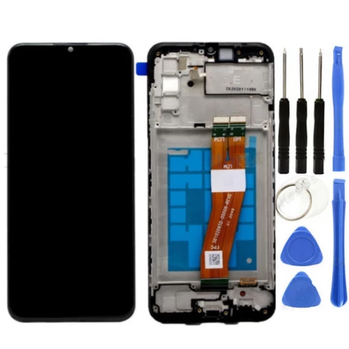 TE Samsung A02S A025F Uyumlu A Kalite Çıtalı Lcd Ekran +Tamir Seti ürün görseli 1