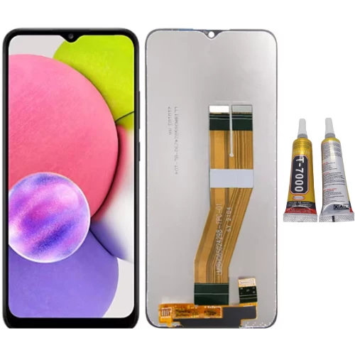 TE Samsung A03 A035F Uyumlu OLED Lcd Ekran Dokunmatik + B7000 ürün görseli 1
