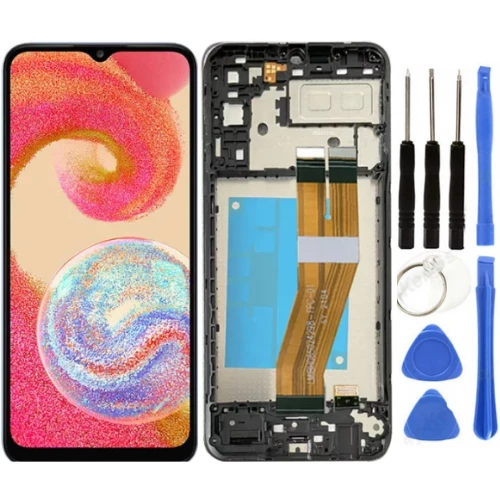 TE Samsung A04E A042F Uyumlu Çıtalı Lcd Ekran Servis + Tamir Seti ürün görseli 1