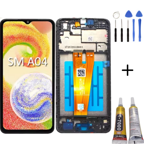 TE Samsung A04 A045F Uyumlu OLED Çıtalı Lcd Ekran + Montaj Kiti ürün görseli 1