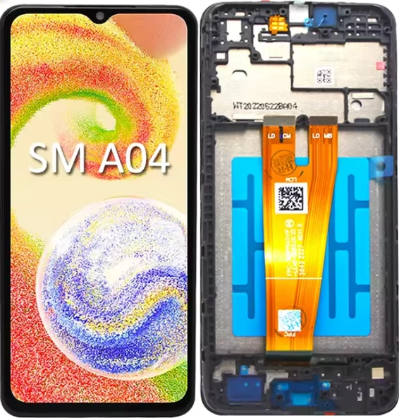 TE Samsung A04 A045F Uyumlu Çıtalı Lcd Ekran Dokunmatik Servis ürün görseli 1