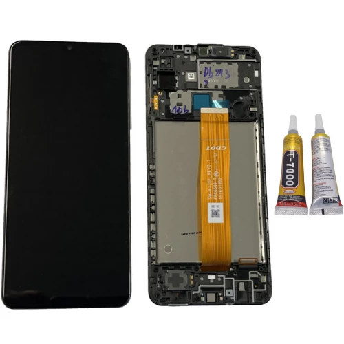 TE Samsung A12 A125F Uyumlu Çıtalı Lcd Ekran + B7000 ürün görseli 1
