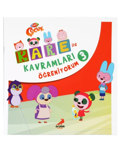 Kare İle Kavramları Öğreniyorum 3 Erdem Yayınları ürün görseli 1