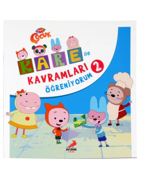 Kare İle Kavramları Öğreniyorum 2 Erdem Yayınları ürün görseli 1
