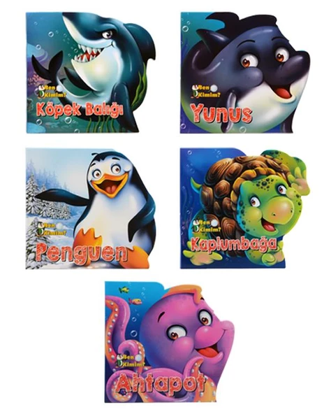 Ben Kimim? Su Hayvanları Kitap Seti Parıltı Yayınları ürün görseli 1