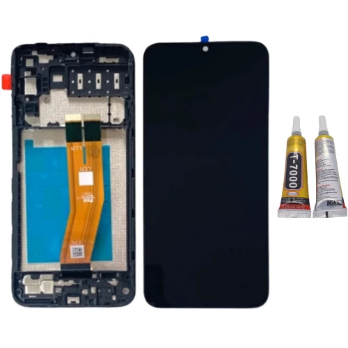 TE Samsung A14 A145F Uyumlu Çıtalı Lcd Ekran + B7000 ürün görseli 1