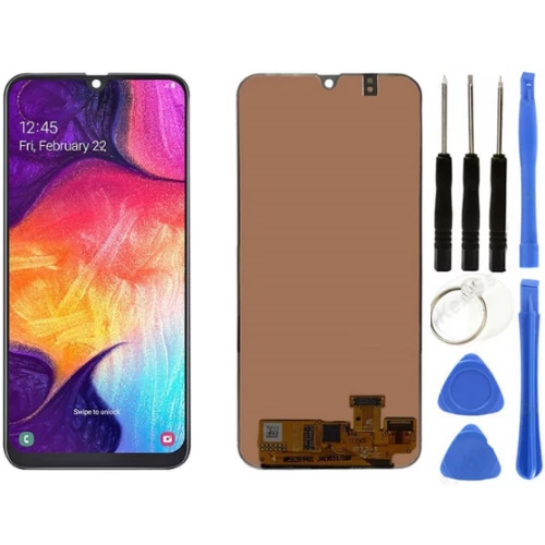TE Samsung A20 A205F Uyumlu OLED Lcd Ekran + Tamir Seti ürün görseli 1