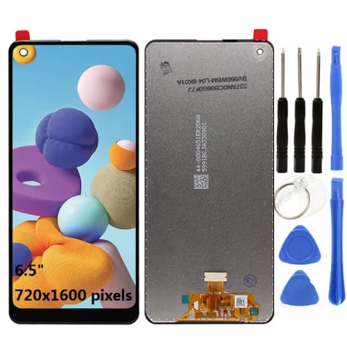 TE Samsung A21S A217F Uyumlu OLED Lcd Ekran + Tamir Seti ürün görseli 1