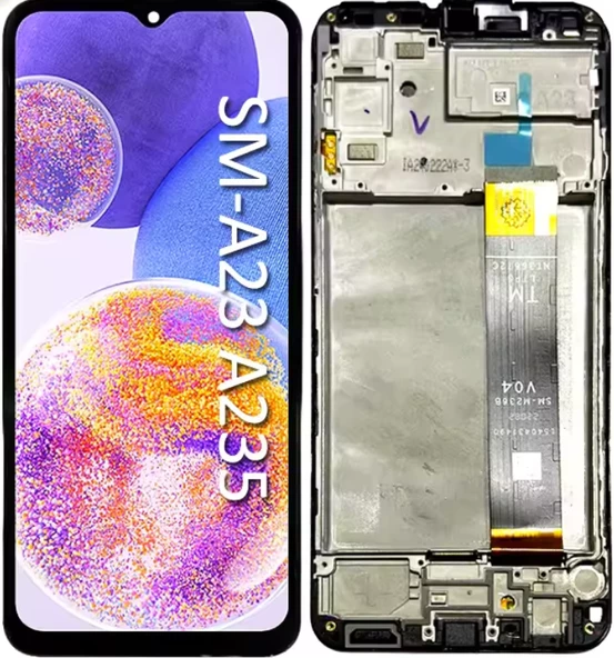 TE Samsung A23 A235F Uyumlu Çıtalı Lcd Ekran Dokunmatik Servis ürün görseli 1