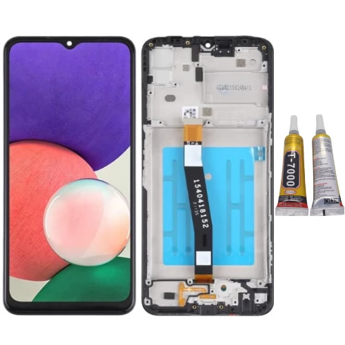 TE Samsung A22 5G A226F  Uyumlu Çıtalı Lcd Ekran Servis + B7000 ürün görseli 1