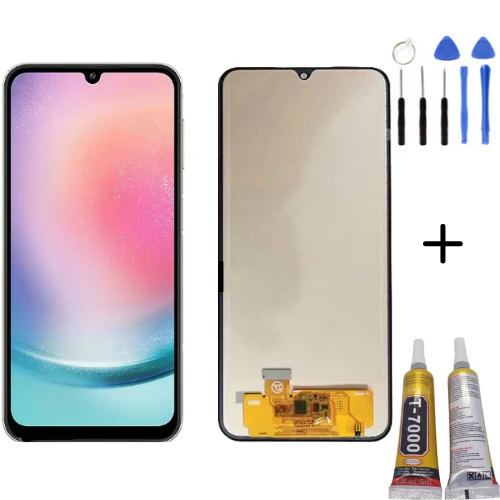 TE Samsung A24 A245F Uyumlu OLED Lcd Ekran +Montaj Kiti ürün görseli 1