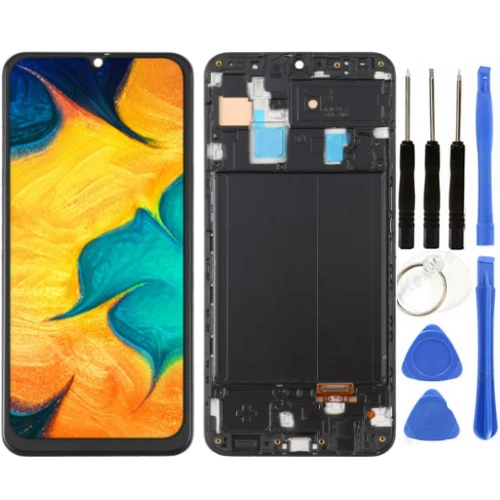 TE Samsung A30 A305F Uyumlu Çıtalı Lcd Ekran Servis + Tamir Seti ürün görseli 1