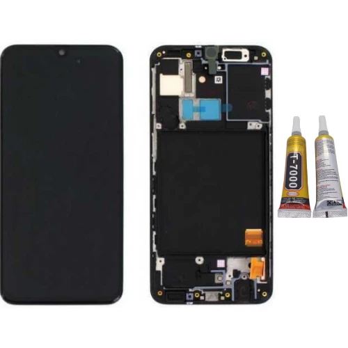 TE Samsung A31 A315F Uyumlu Çıtalı Lcd Ekran + B7000 ürün görseli 1